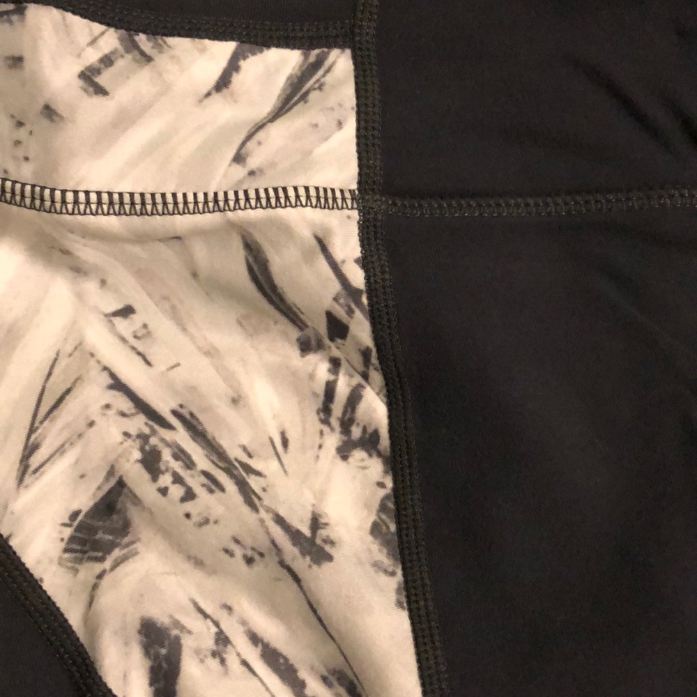 Athleta 3/4 length leggings, blue/grey color - Picture 2 of 2